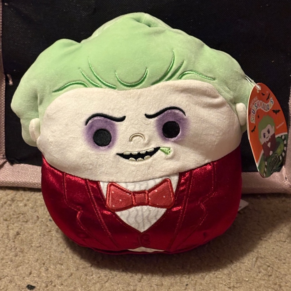 NWT Squishmallows character from Beetlejuice whose name is: Beetlejuice